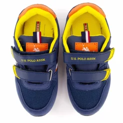 US POLO Baskets nobil Enfant BLEU FONCE New
