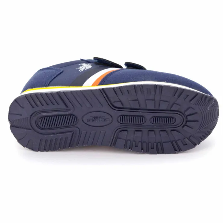 US POLO Baskets nobil Enfant BLEU FONCE New