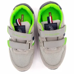 US POLO Baskets nobil Enfant GRIS Best