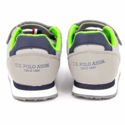 US POLO Baskets nobil Enfant GRIS Best