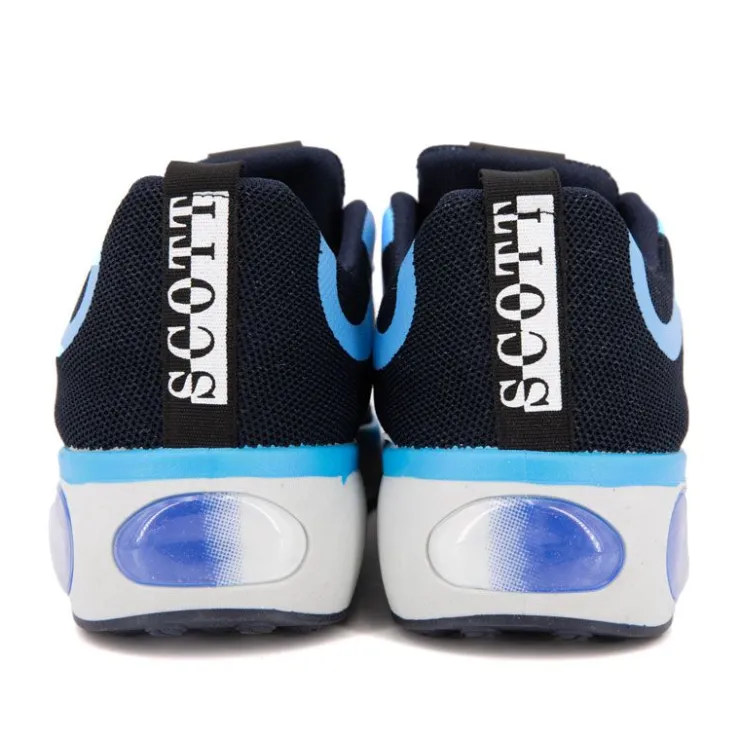 SCOTT Baskets noires à motifs blancs Homme BLEU FONCE