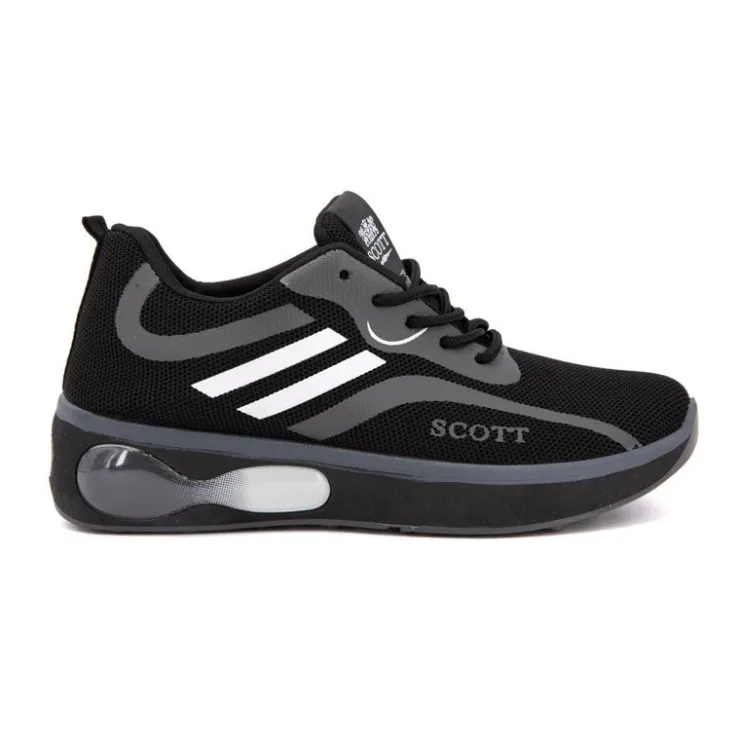SCOTT Baskets es à motifs blancs Homme NOIR Sale