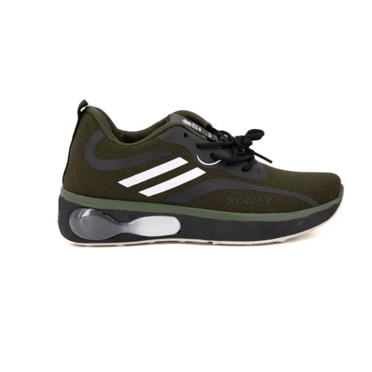 SCOTT Baskets noires à motifs blancs Homme KAKI Sale