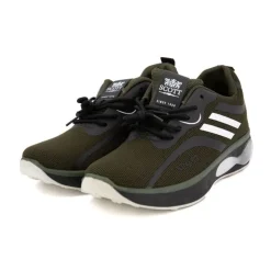 SCOTT Baskets noires à motifs blancs Homme KAKI Sale