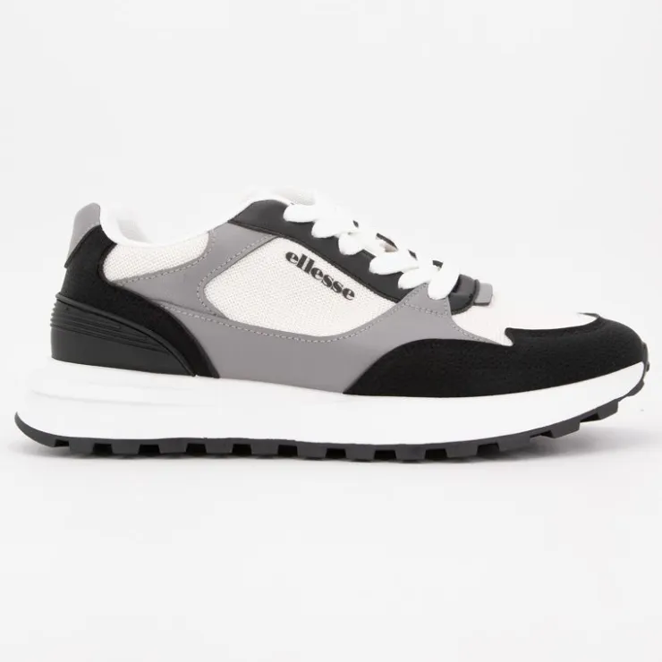 ELLESSE Baskets noires semelle he à lacets s Femme BLANC New
