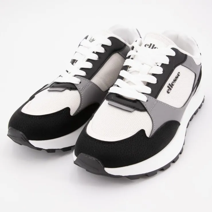 ELLESSE Baskets noires semelle he à lacets s Femme BLANC New