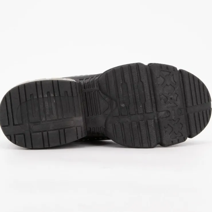 LEE COOPER Baskets es toile à lacets semelle originale Enfant NOIR