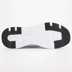 AMERICAN COLLEGE Baskets power à lacets tissu texturé semelle perforée Homme BLANC