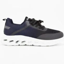 NEW ONE Baskets semelle épaisse perforée k51811 Homme BLEU FONCE Sale