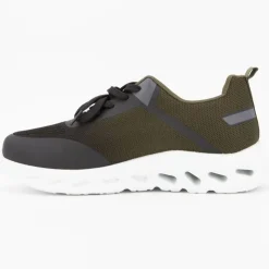 NEW ONE Baskets semelle épaisse perforée k51811 Homme KAKI