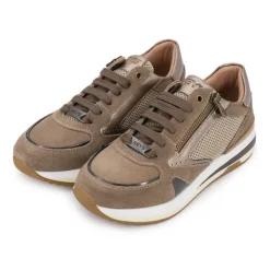 KEYS Baskets Serena cuir suédine marron Femme BRONZE