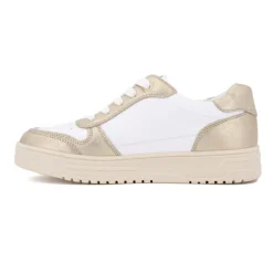 TOM TAILOR Baskets silver à lacets semelle crème Femme OR Online