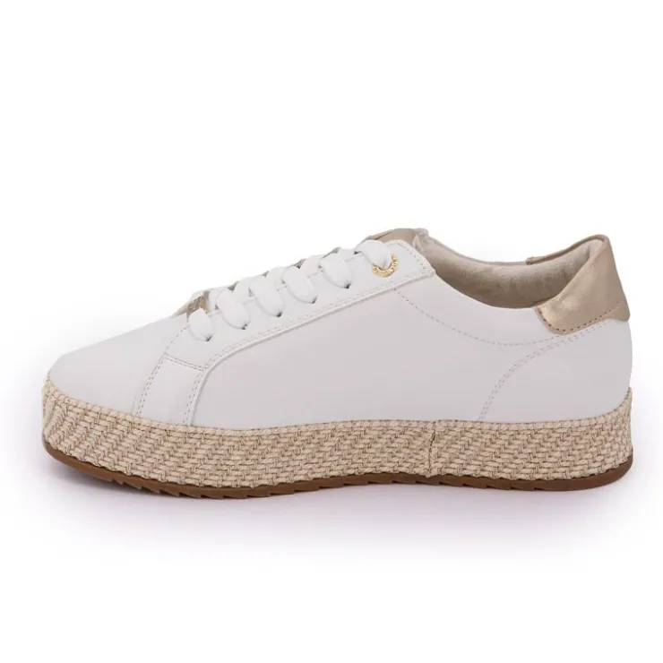 TOM TAILOR Baskets unies semelle corde Femme BLANC Best