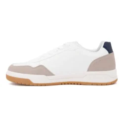 TOM TAILOR Baskets white navy effet daim semelle he Homme BLANC Outlet