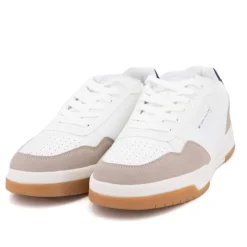 TOM TAILOR Baskets white navy effet daim semelle he Homme BLANC Outlet
