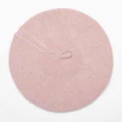 MANOUKIAN Beret maille à paillettes Femme ROSE Hot
