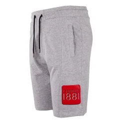 CERRUTI Bermuda baltoni logo floqué Homme GRIS CLAIR Discount