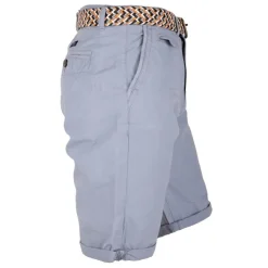 DEELUXE 74 Bermuda bleu ciel avec ceinture Homme BLEU CLAIR