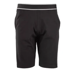 CERRUTI Bermuda buffa taille élastique liseré logo latéral Homme NOIR Outlet
