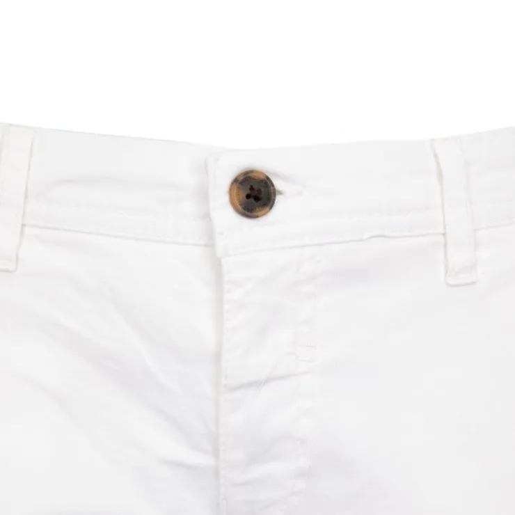 PANAME BROTHERS Bermuda chino Bary avec revers Homme BLANC Sale