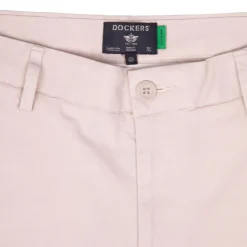 DOCKERS Bermuda chino coton lin Homme BEIGE Clearance