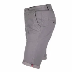 BLAGGIO Bermuda chino coton stretch armuré Varen Homme GRIS Discount