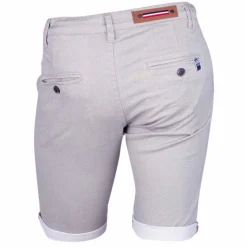 BLAGGIO Bermuda chino coton stretch armuré Varen Homme BLEU CLAIR