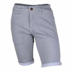 BLAGGIO Bermuda chino coton stretch armuré Varen Homme BLEU CIEL New