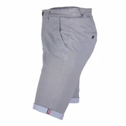 BLAGGIO Bermuda chino coton stretch armuré Varen Homme BLEU CIEL New