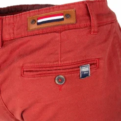 BLAGGIO Bermuda chino coton stretch armuré Varen Homme ORANGE