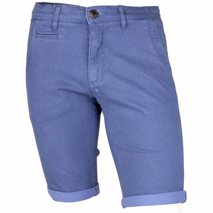 BLAGGIO Bermuda chino coton stretch armuré Varen Homme Clearance