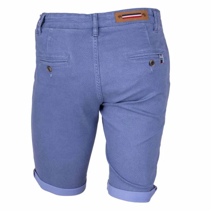 BLAGGIO Bermuda chino coton stretch armuré Varen Homme Clearance