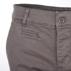 BLAGGIO Bermuda chino coton stretch armuré Varen Homme GRIS FONCE Sale