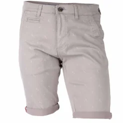 BLAGGIO Bermuda chino imprime valon Homme GRIS Hot