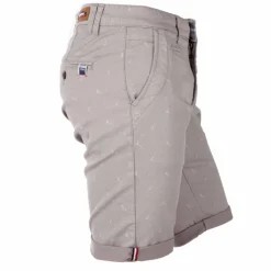 BLAGGIO Bermuda chino imprime valon Homme GRIS Hot