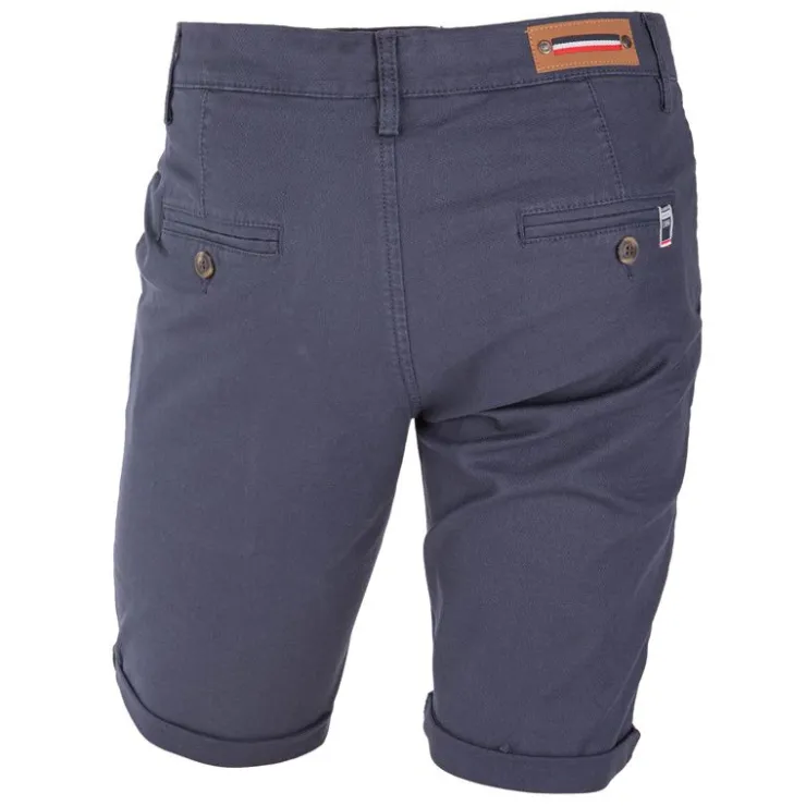 BLAGGIO Bermuda chino uni vico Homme BLEU FONCE Outlet