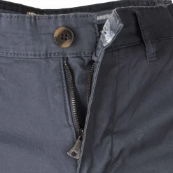 BLAGGIO Bermuda chino venili coton stretch fermeture éclair Homme GRIS FONCE