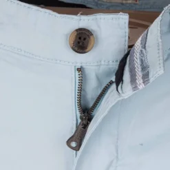 BLAGGIO Bermuda chino venili coton stretch fermeture éclair Homme BLEU CLAIR Online