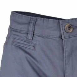 BLAGGIO Bermuda chino venili coton stretch popeline revers gansé bouton Homme BLEU PETROLE Best