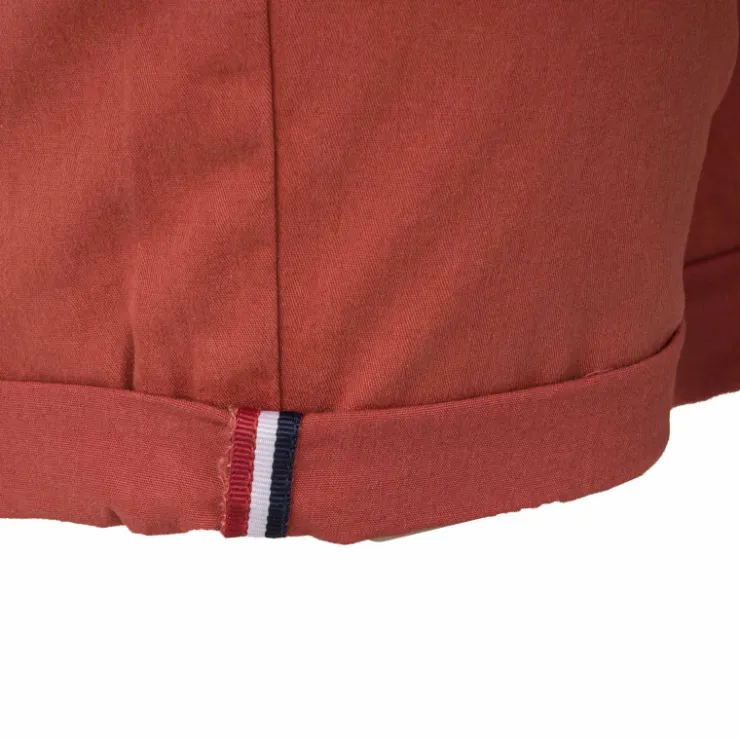 BLAGGIO Bermuda chino venili coton stretch fermeture éclair Homme ORANGE New