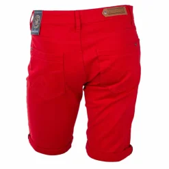 BLAGGIO Bermuda coton stretch 5 poches Valley Homme ROUGE New