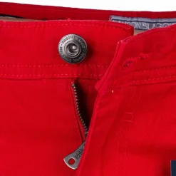 BLAGGIO Bermuda coton stretch 5 poches Valley Homme ROUGE New