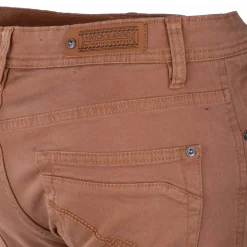 BLAGGIO Bermuda coton stretch 5 poches Valley Homme MARRON New