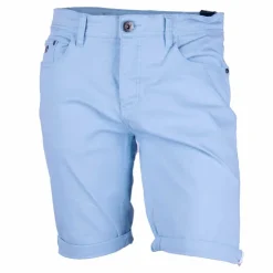 BLAGGIO Bermuda coton stretch 5 poches Valley Homme BLEU CLAIR