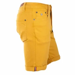 BLAGGIO Bermuda coton stretch 5 poches Valley Homme JAUNE Outlet