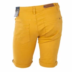BLAGGIO Bermuda coton stretch 5 poches Valley Homme JAUNE Outlet
