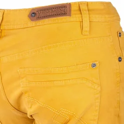 BLAGGIO Bermuda coton stretch 5 poches Valley Homme JAUNE Outlet