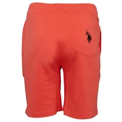US POLO Bermuda de sport coton grand logo Homme ORANGE New