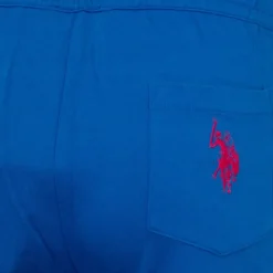 US POLO Bermuda de sport coton grand logo Homme BLEU ROI Sale