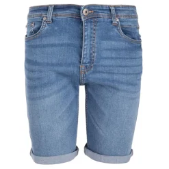 BLAGGIO Bermuda denim vasto délavé Homme BLEU Outlet